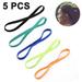 5 Pieces Thick Non-Slip Elastic Sport Headbands Elastic Silicone Grip Exercise Hair and Sweatbands for Yoga