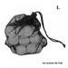 2 Pack Sports Mesh Bags Durable Drawstring Bags Multi-purpose Storage Nets-bags for Travel & Golf balls Combination Net Bags Golf Accessories