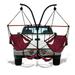 Hammaka Trailer Hitch Stand with Burgundy Hammaka Chairs Combo