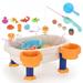 Praeter Rain Showers Splash Pond Water Table | Kids Water Play Table with Magnetic Fishing Tray Sand