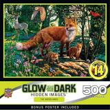 MasterPieces 500 Piece Glow in the Dark Puzzle - The Woodlands - 15 x21