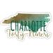 North Carolina Charlotte Forty-Niners Watercolor State Die Cut Decal 4-Inch