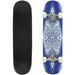 Blue and white damask seamless pattern Vintage paisley elements Outdoor Skateboard Longboards 31 x8 Pro Complete Skate Board Cruiser