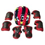 Biekopu 7PCS Toddler Girls Boys Protect Helmet Knee Elbow Wrist Pad Sets