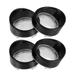 4pcs Tansparent Motorcycle Turn Signal Light Lens Cover with Black Visors for Harley Dyna Street Glide Softail