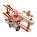 Puzzled 3D Puzzle Colorful Nieuport 17 Airplane Wood Craft Construction Kit Fun Unique & Educational DIY Wooden Plane Toy Assemble Model Pre-Colored Crafting Hobby Puzzle to Build & Decoration 30pcs