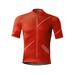 Santic Mens Bike Jersey Short Sleeve Bike Tops for Men Bicycle Jersey Bike Jersey Breathable Red 2XL