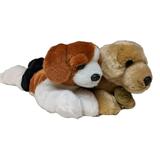 BEAGLE & YELLOW LAB Puppy Dog Mini Flopsie 8 Stuffed Animal Plush by Aurora