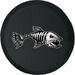 Black Tire Covers - Tire Accessories for Campers SUVs Trailers Trucks RVs and More | Fish Skeleton Black 30 Inch