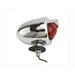 Rear Dummy Light Chrome/Red. Bike light bicycle light lowrider beach cruiser chopper limo stretch bike bmx track fixie