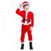 Promotion!Kids Santa Claus Costume Red Christmas Dress and Hat Children s Christmas Santa Suit Outfit Party Cosplay Costumes for Boys Girls Kids