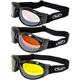 Motorcycle ATV Dirt Bike Riding Clear Mirror and Driving Mirror Glasses Sunglasses (Clear Mirror Driving Mirror & Yellow Mirror)