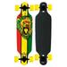 Krown Elite Longboard Rasta Lion White Drop Through