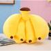 Fruit Durian Plush Toy Stuffed Watermelon Plush Toy Banana Orange Plush Pillow (Banana Medium)