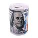 Catlerio $100 Dollar Bill Piggy Bank Coin Saving Money Currency Benjamin Franklin C Note Tin Can Banknote Jar