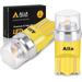 Alla Lighting Mini T10 168/194 LED Bulbs 12V Side Marker Lights Interior Lights Map Lights Dome Lights Trunk Light Cargo Lights W5W 2825 175 158 194NA 194A 194Y for Auto Cars Trucks Amber Yellow