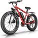 Gocio 500W 26 Electric Mountain Bicycle Snow Ebike 4 Fat Tire Electric Bike with 48V 13Ah Li-Ion Battery 50 Miles 19 mph Adult E Bike Beach Bike Snow Bike for Adults Men