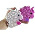 Set of 2 Unicorn Valentines Day Bubble Popper Fidget Toy - Fun Party Favor Toy - Heart Love - Fun Party Favor Toy (Random Colors)