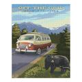 Idyllwild California Off the Grid Camper Van and Wildlife (1000 Piece Puzzle Size 19x27 Challenging Jigsaw Puzzle for Adults and Family Made in USA)
