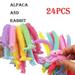 Dicasser 24PCS Easter Stretchy Strings Sensory Fidget Toys Pack with Rabbit Alpaca Great for Kids Students Stress Relief Easter Basket Stuffers (Easter)