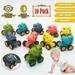 AMERTEER 10 Pack Dinosaur Toys Pull Back Cars for Boy Dino Car Toy Set for Kids Pull Back Vehicles for T-Rex Dinosaur Games Birthday Christmas Gifts for Age 2 3 4 5 6 Year Old Toddlers Boys Girls