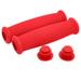 Hand Grips Cover Foam Sponge Anti Slip Shock Absorption Bike Grips Cover For Road For Mountain Red