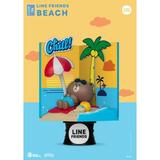 Line Friends Beach DS-106 D-Stage 6-Inch Statue - Brown / Sally