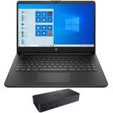 HP HP - 14z Home & Business Laptop (AMD 3020e 2-Core 14.0 60Hz HD (1366x768) AMD Radeon 32GB RAM 2TB PCIe SSD Wifi HDMI Webcam Bluetooth SD Card Win 11 Home) with D6000 Dock