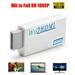 WII to HDMI Wii 2 HDMI Full HD Portable Converter Adapter 3.5mm Audio Out