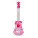Maxcozy Mini Guitar Ukulele Toy for Kids 4 Strings Keep Tones Children Musical Instruments Educational Toys for Beginner - Pink Rubbit