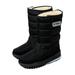 OAVQHLG3B Snow Boots for Women Winter Women s Snow Boots Platform Thick Plush Waterproof Motorcycle Boots Warm Mid-Calf Shoes