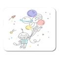 Nursery Cute Little Cat Flies to The Space Air Mousepad Mouse Pad Mouse Mat 9x10 inch