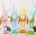 Lovehome 4pcs Easter Decoration Doll Decoration Ornaments Rabbit Doll Ornaments