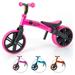 Yvolution Velo Toddler Balance Bike 9 Wheel (Pink) Girls 18 Months to 3 Years Old