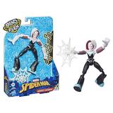 Marvel Spider-Man Bend and Flex Ghost-Spider Action Figure 6-Inch Flexible Figure Includes Web Accessory Ages 4 And