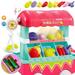 Fruit and Veggie Stand Toy Cart Play Set for Kids - Pretend Play Food - Educational Ice-Cream Trolley Truck with with Music & Lighting - Great Gift for Girls and Boys Ages 2 3 and up