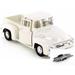 Diecast Car w/Trailer - 1956 Ford Pick Up Truck Gloss White - Motor Max 73235/16D - 1/24 Scale Diecast Model Toy Car