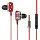 Stereo Wired Earphone For Samsung Xiaomi High Bass 6D Stereo In-Ear Earphones Earbuds Sport Earphones