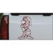 Grumpy Dwarf Snow White Car or Truck Window Laptop Decal Sticker Purple Red 7in X 4.7in