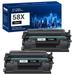 58X Toner Cartridge CF258X Black (NO-chip) 2-Pack Compatible for HP 58X 58A CF258X CF258A LaserJet Pro M404 M404n M404dn M404dw LaserJet Pro MFP M428 M428dw M428fdn M428fdw Printer Ink