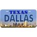 Dallas TX TAG03 Novelty Car Auto License Plate