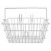 Square Steel Wire Basket 328 White.bike basket bike basket lowrider bikes beach cruiser limos stretch bicycle track fixie