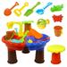 Dido Play Table Sand and Water Summer Toy Sandpit Table Water Table Children Play Table Sand and Water Beach Toys Set