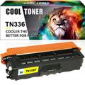 Cool Toner Compatible Toner Cartridge for Brother TN-336 TN-336Y for MFC-L8850CDW HL-L8350CDW MFC-L8600CDW HL-L8250CDN HL-L8350CDWT Replacement Printer Ink Yellow 1-Pack
