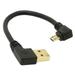 15CM Gold Plated USB 2.0 Charger Cable Right Angle Cable Male Charging Sync Data Card Corner Le N9B2 NEW