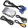 VGA to RCA Switch Box PC to TV AV Monitor Composite S Video Converter Adapter