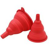 tablecraft hsf2r collapsible silicone funnels red