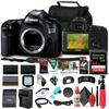 Canon EOS 5DS DSLR Camera (Body Only) (0581C002) + 64GB Memory Card + 2 x LPE6 Battery + External Charger + Card Reader + LED Light + Corel Photo Software + Case + Flex Tripod + HDMI Cable + More