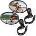 Toorise Bike Mirror 2Pcs Bike Rear View Mirrors Breakage-Proof Adjustable Bicycle Mirrors 360Â° Rotation Bicycle Handlebar Rearview Mirrors Wide Angle Safe Plastic Bicycle Mirror for Mountain Bike Roa