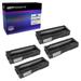 Speedy Inks Compatible Toner Cartridge Replacement for Ricoh SP C250 407539 (Black 4-Pack)